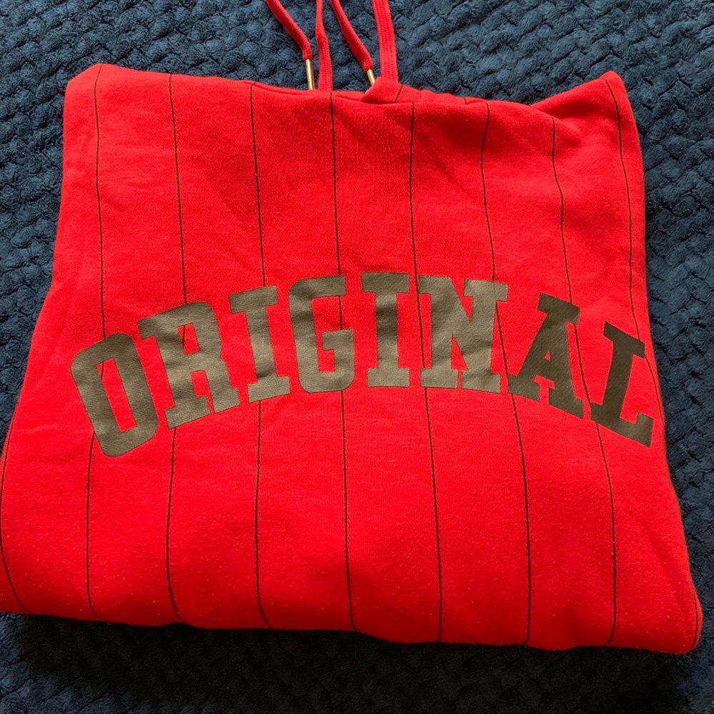 Women's H&M Red "Original" Hoodie Size L